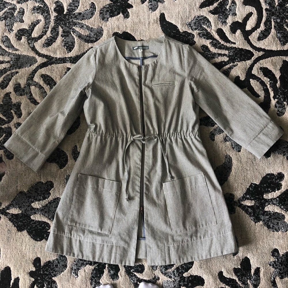 Turk + Taylor striped jacket